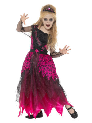Costum Halloween copii regina balului gotica