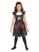 Costum carnaval copii fata pirat negru 2