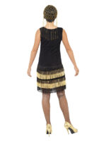 Costum carnaval femei anii 20 negru cu auriu 3