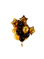 Set baloane aranjament auriu negru
